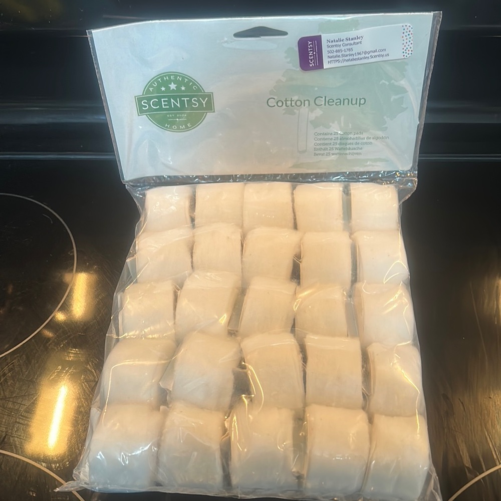 Scentsy cotton cleanup
